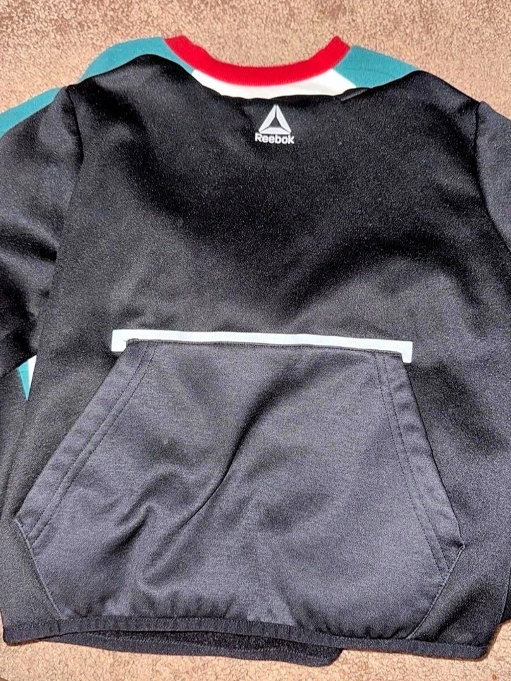 Reebok Black & White Pullover Hoodie Like New